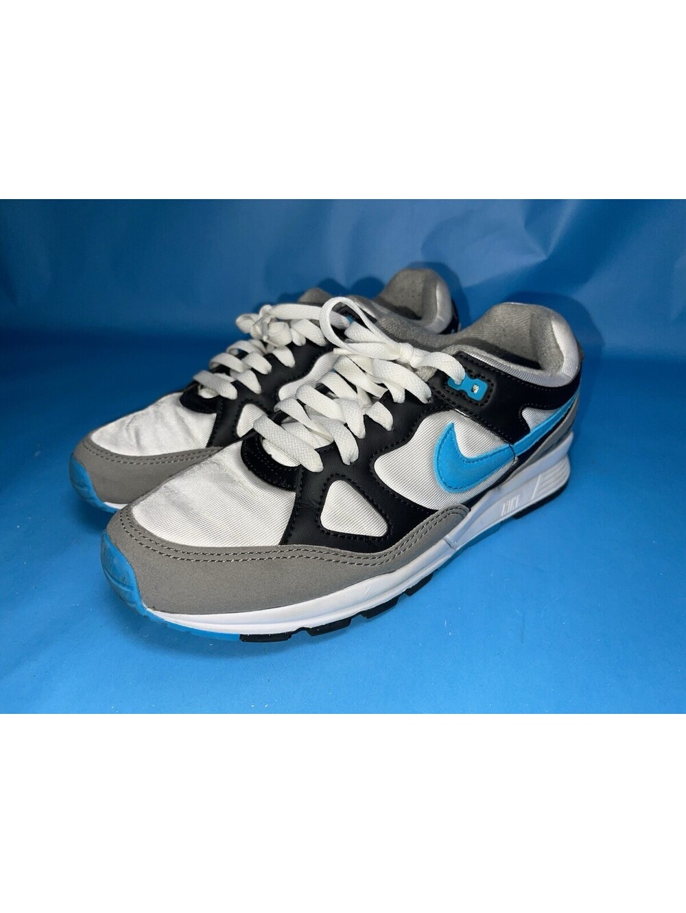 Nike Air Span II AH8047-004 White Blue Black Gray Men’s Size 7 Shoes
